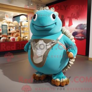 Turkis Glyptodon maskot...