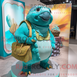 Turkis Glyptodon maskot...