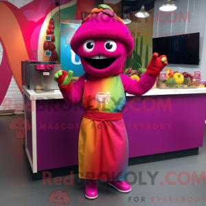 Magenta Fajitas Maskottchen...