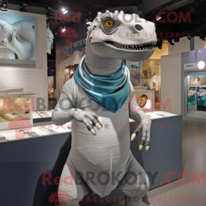 Sølv Iguanodon maskot...