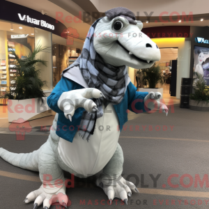Sølv Iguanodon maskot...