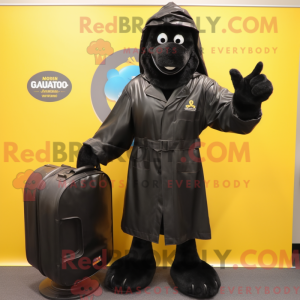 Sort Commando maskot...