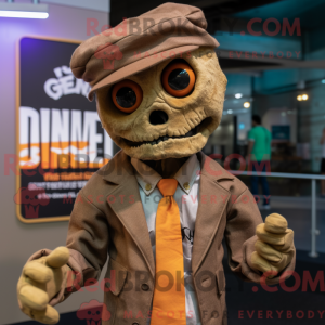 Tan Undead maskotdraktfigur...