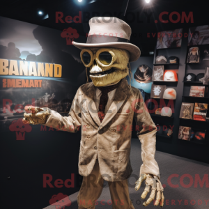 Tan Undead maskotdraktfigur...