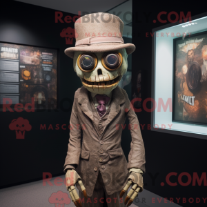 Tan Undead mascottekostuum...