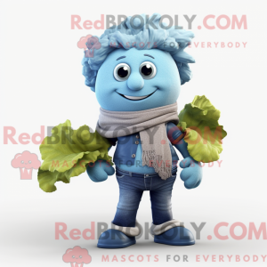 Sky Blue bloemkool mascotte...