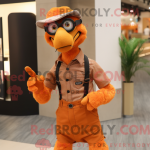 Orange Deinonychus mascot...