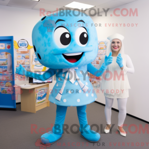 Postava maskota Sky Blue...