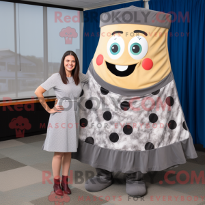 Gray Pizza Slice mascot...