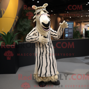 Máscara de zebra creme com...