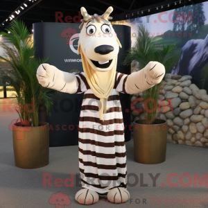 Máscara de zebra creme com...