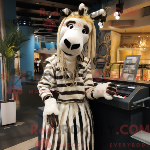 Máscara de zebra creme com...
