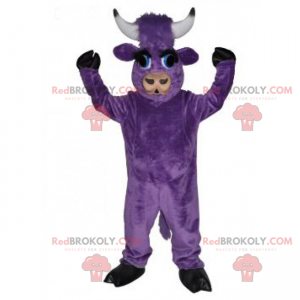 Maskot fialová kráva - Redbrokoly.com