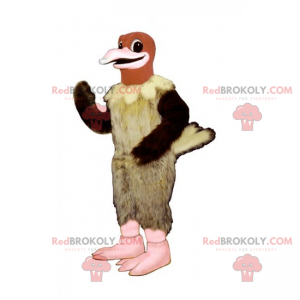 Beige en zwarte gier mascotte - Redbrokoly.com