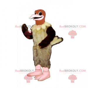 Mascotte avvoltoio beige e nero - Redbrokoly.com