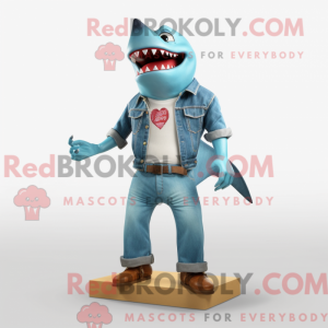 Himmelblå Megalodon máscara...
