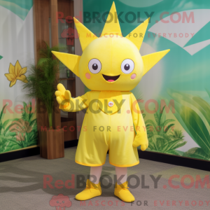 Lemon Yellow Ray maskot...