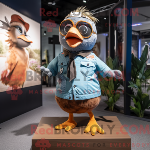 Brown Pigeon mascot costume...
