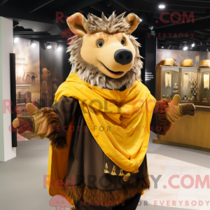 Gold Wild Boar mascot...