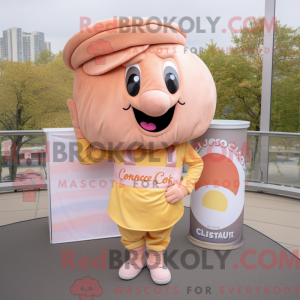 Peach Croissant mascot...