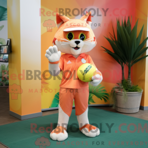 Peach Lynx maskot kostume...