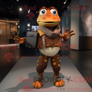 Rust Frog maskot drakt...