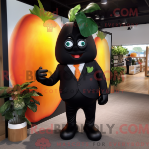 Black Mango mascottekostuum...