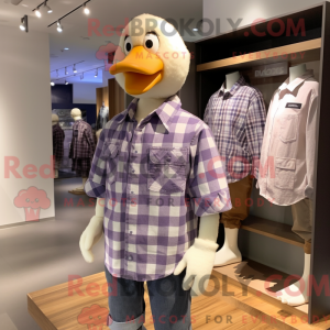 Lavendelgæs maskot kostume...