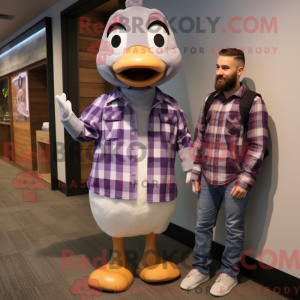 Lavendelgæs maskot kostume...