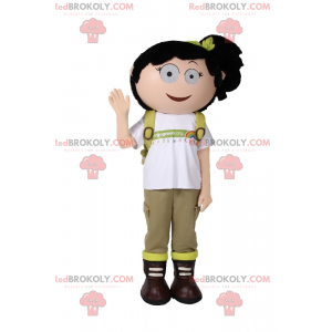 Mascote colegial com uma colcha - Redbrokoly.com