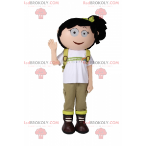 Mascota de colegiala con una colcha - Redbrokoly.com