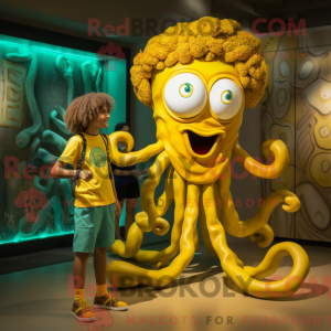 Mascotte de Méduse jaune...