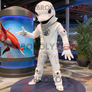 White Swordfish mascot...