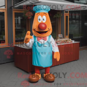 Cyan Currywurst máscara de...