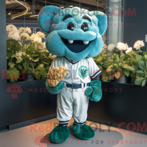 Teal Cauliflower mascot...