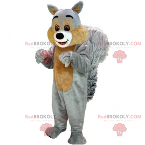 Squirrel mascot with soft coat - Redbrokoly.com