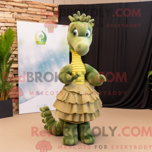 Olive Sea Horse mascot...