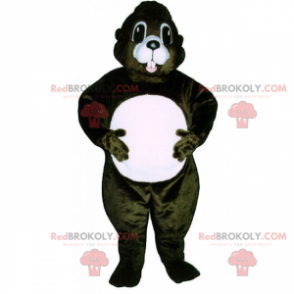 Squirrel mascot with a white belly - Redbrokoly.com