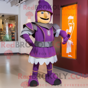 Purple Swiss Guard mascot...