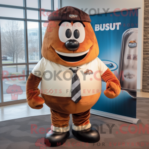 Rust Rugby Ball Maskottchen...