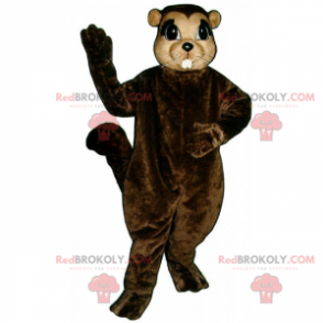 Squirrel mascot with big eyes - Redbrokoly.com