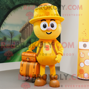Personaggio mascotte giallo...