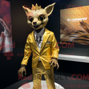 Guld Chupacabra maskot...