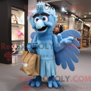Sky Blue Harpy maskot...