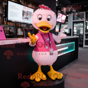 Maskottchenkostüm Pink Duck...