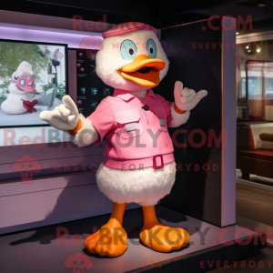Máscara de Pato Rosa com...