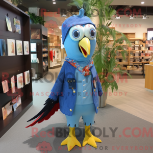 Blauwe Specht mascotte...