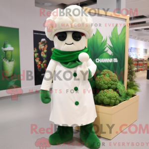 Bloemkool mascotte kostuum...