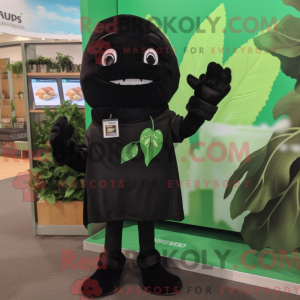 Black Spinach mascot...