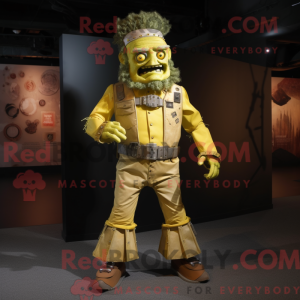 Gold Frankenstein maskot...